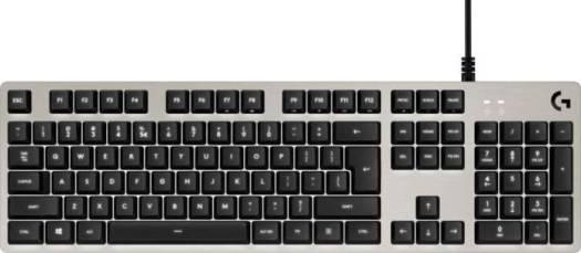 Logitech G413 Mechanical Gaming Keyboard Romer-G with USB Pass-Through - Silver, US International Layout | 920-008476 - eBuy UAE